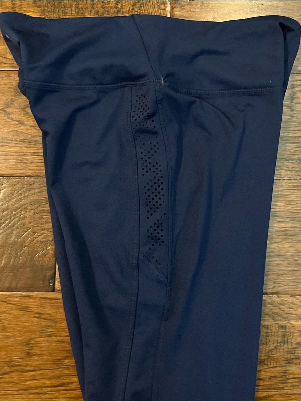 NWT Tangerine Women’s Peri Navy Blue Side Mesh Breathable Leggings Medium - Picture 5 of 11